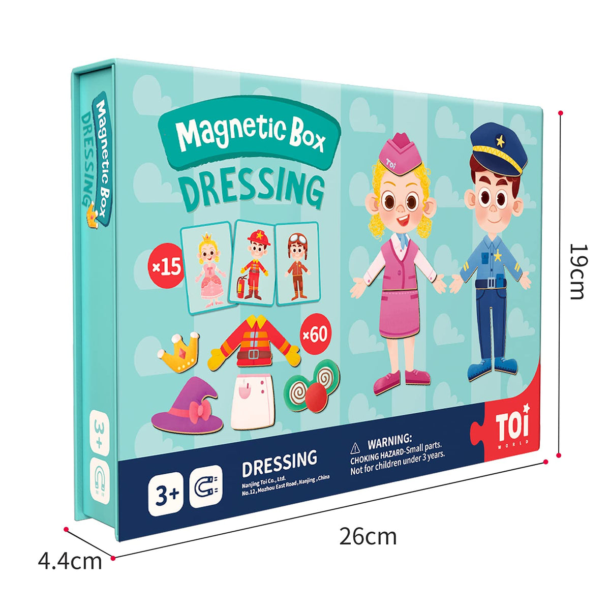 Toi dressing-up magnets support imaginative play and creativity