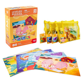 Toi Leveled Puzzles Step 2 Pack supports growing confidence with gradual difficulty.