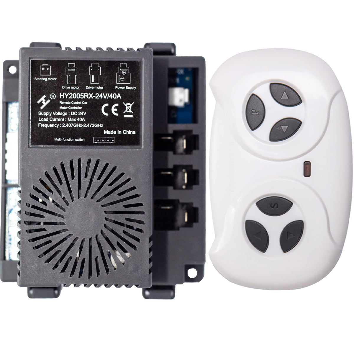ToiCottage HY2005RX-24V remote control front view for precise kid car control
