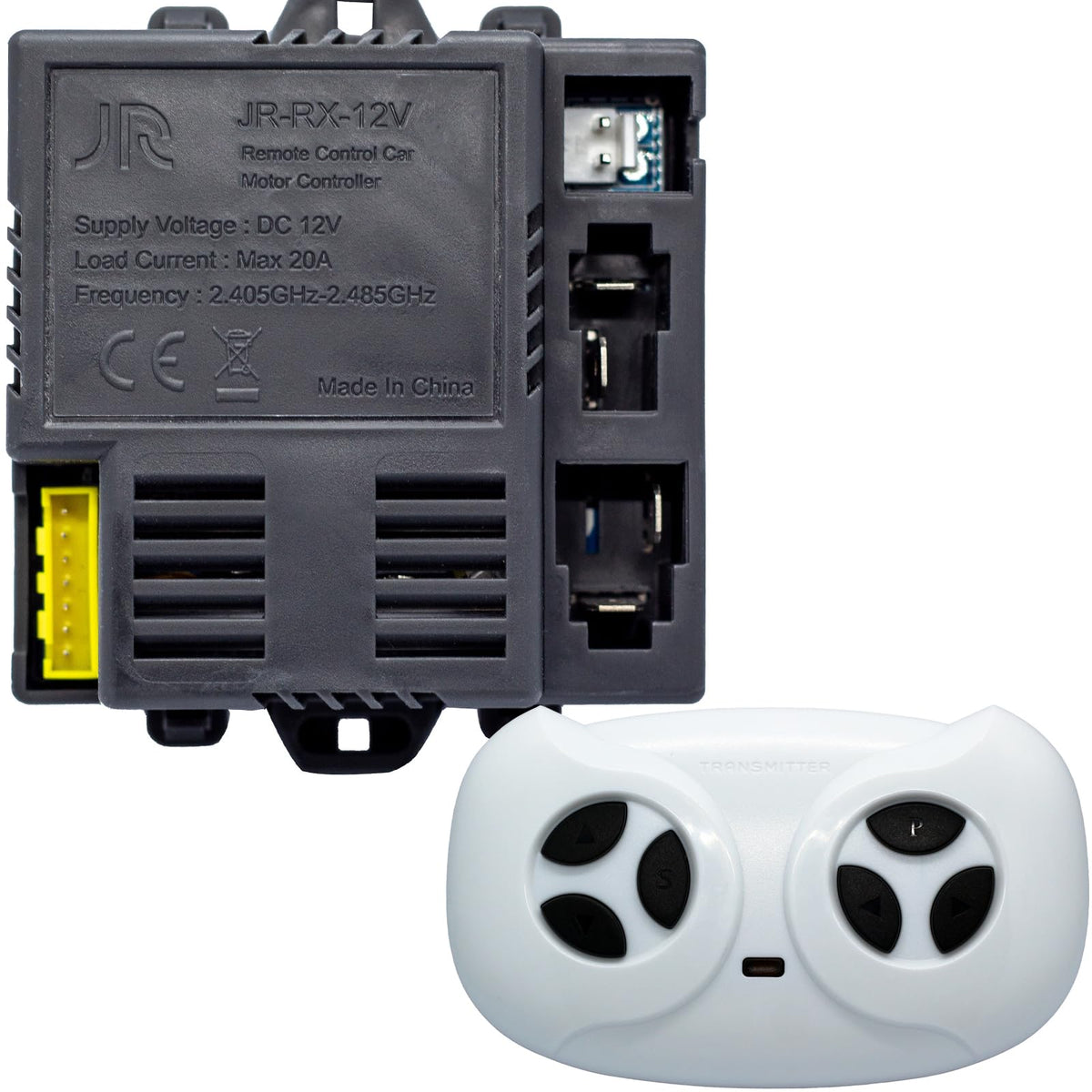 ToiCottage JR-RX 12V control box close-up for dependable ride-on power.