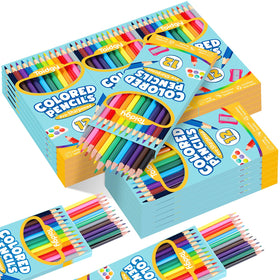 Toidgy 288-count colored pencils bulk 24 packs for vibrant classroom art and home coloring.