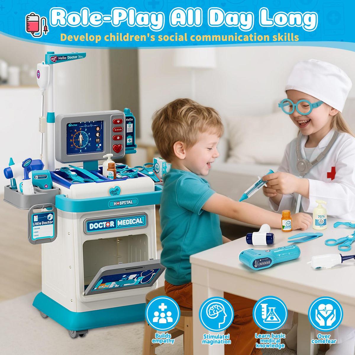 Toidgy Doctor Kit medical accessories expand role-play possibilities and creativity
