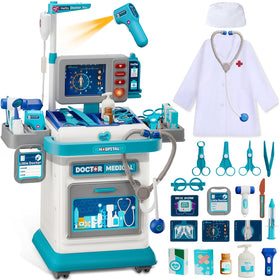 Toidgy Doctor Kit toddlers cart in use for imaginative play and organization