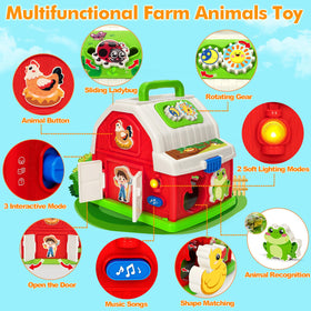 Toidgy farm animals toy set encouraging naming, sounds, and pretend play.