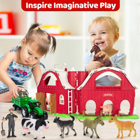 Toidgy farmer with shovel promotes nurturing care scenarios.