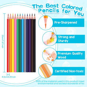 Toidgy kid-friendly pencils with smooth color and erasable marks.