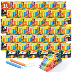 Toidgy mini chalk set box front, vibrant colors for outdoor art play