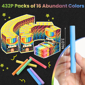 Toidgy mini chalk set color palette, washable sticks for mess-free creativity