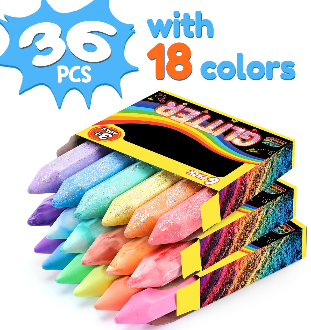 Toidgy non-toxic, washable chalk ensures safe cleanup after outdoor activities.