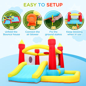 Toiyjofe bounce house includes blower for quick inflation