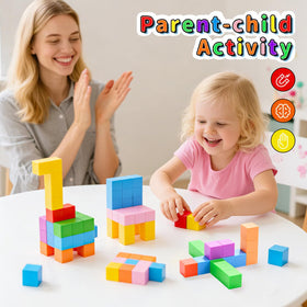 TOKBLOK colorful blocks support spatial thinking and architectural design skills.