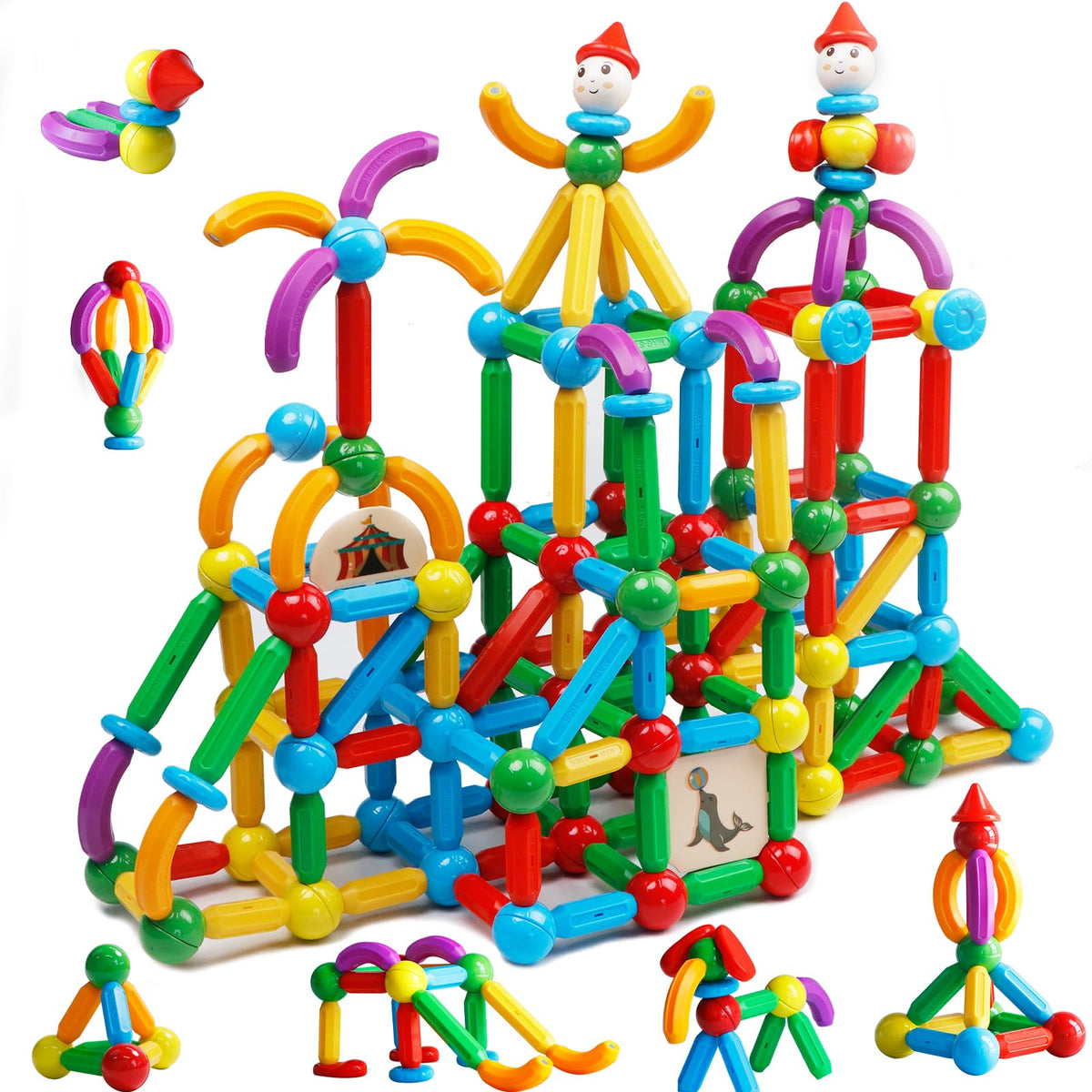 TOKBLOK magnetic sticks in bright colors enable creative STEM building for kids