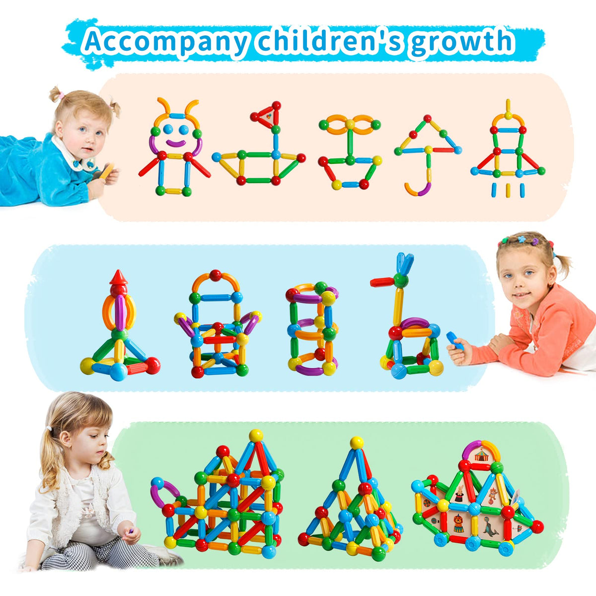 TOKBLOK large safe pieces in ABS plastic for easy grip and safe play