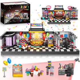 Tokmoc Pro security room building set main stage view, sparks imaginative play