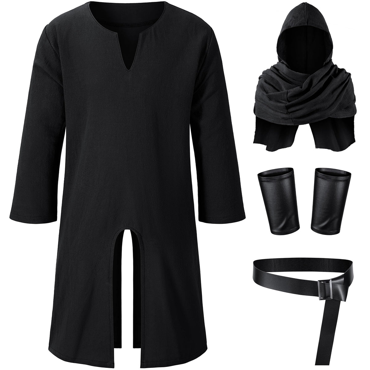 TOKYO REVENGERS kids black waistbelt adds authentic pirate styling