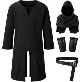 TOKYO REVENGERS kids black waistbelt adds authentic pirate styling