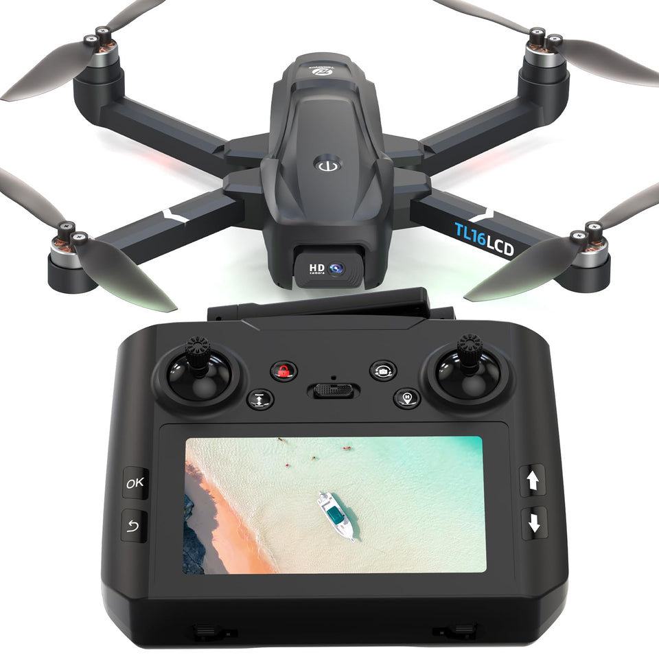 Tolatoyus Drones 4K camera view for crisp aerial footage.