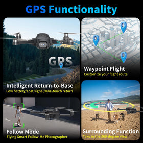 Tolatoyus Drones foldable design for easy portability.