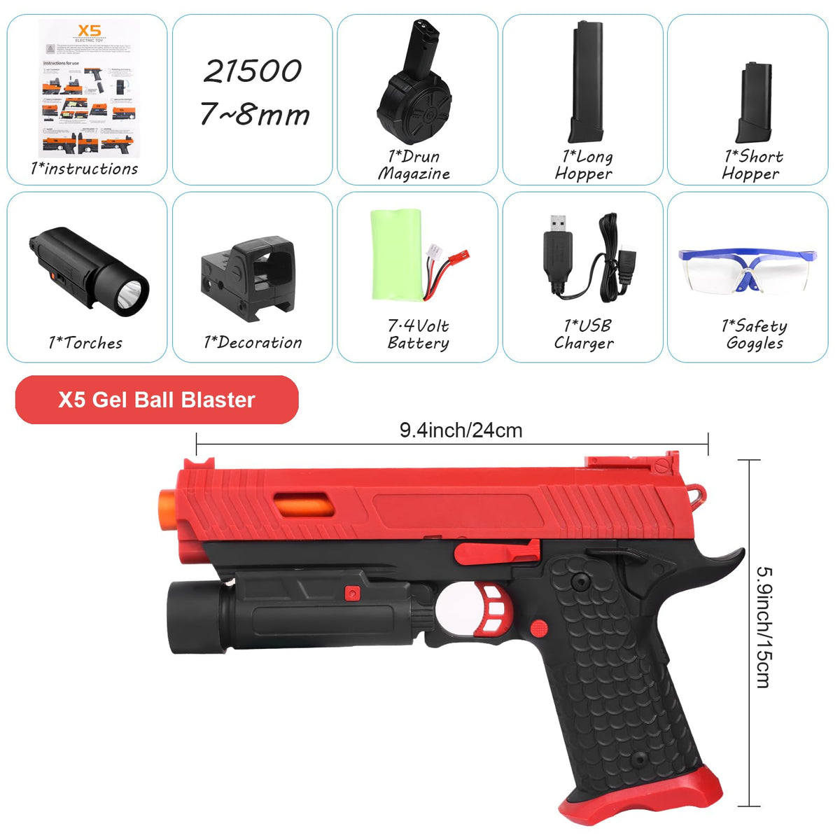 Tomatong Gel Toy long hopper delivering extended reach and precision