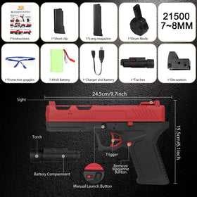 Tomatong X8 gel toy with long hopper for extended rounds.