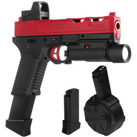 Tomatong X8 gel toy with drum hopper for fast-action play.