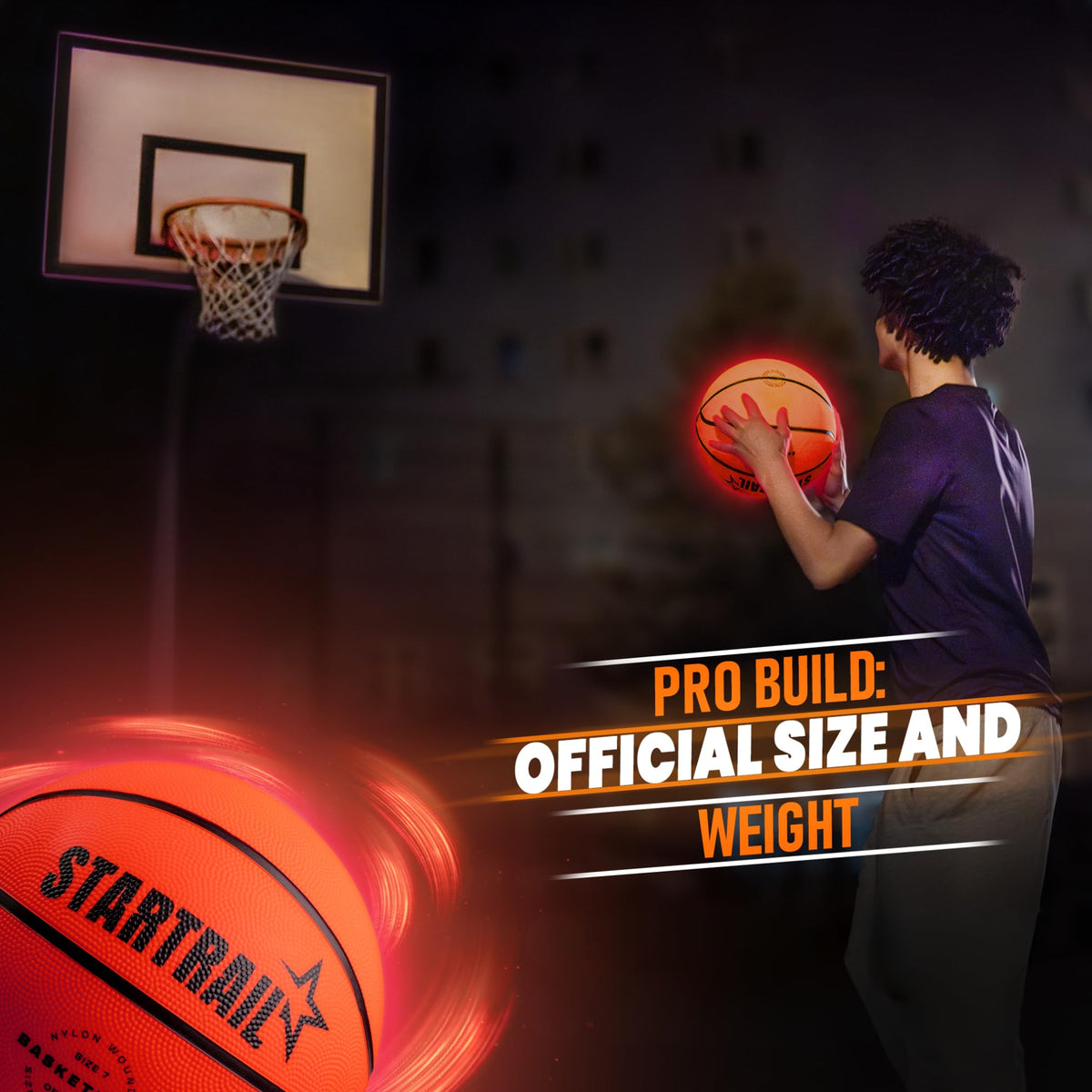 TOMLEON dribble-practice sessions benefit from visible glow and balanced weight.