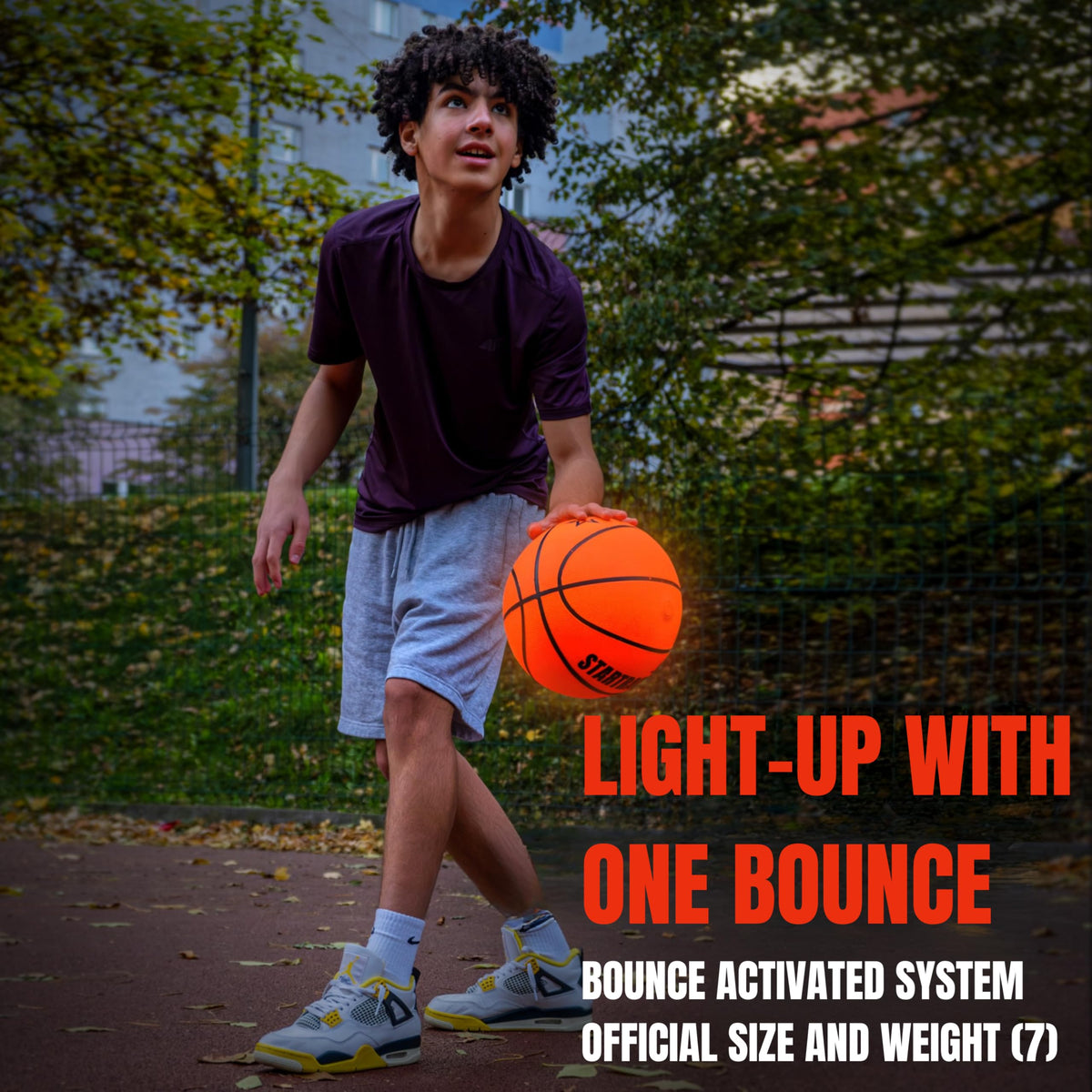 TOMLEON durable construction stands up to rough driveway and indoor games.