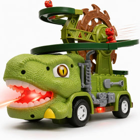TOMLEON Dinosaur Truck on 3-in-1 track provides nonstop adventure for kids.