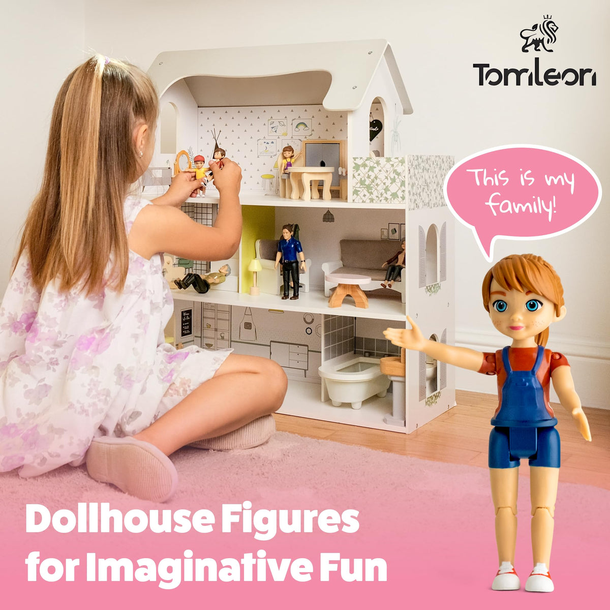 TOMLEON dollhouse brother poseable figure expands family storytelling options