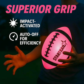 TOMLEON Glow Football includes 3 extra batteries for longer glow sessions.