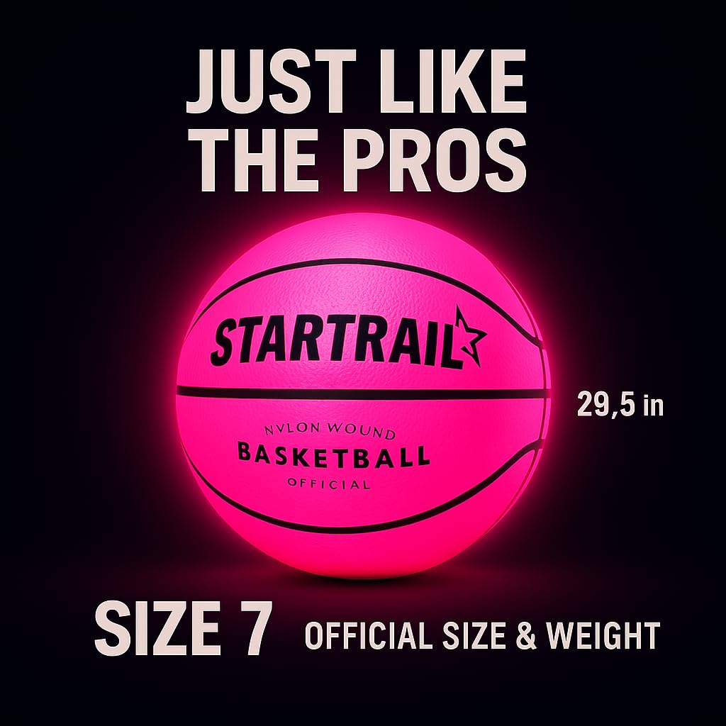 TOMLEON gift for basketball lovers aged 8-15 with glow