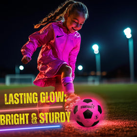 Durable rubber shell with reinforced LED compartments for intense play.