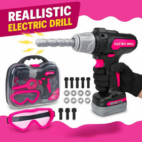 TOMLEON toy saw included for pretend carpentry and creative projects