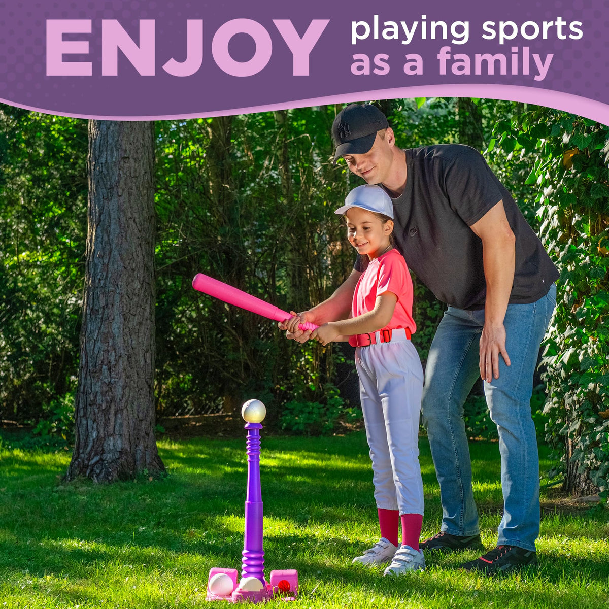TOMLEON baseball set displayed with six balls for group or solo drills.