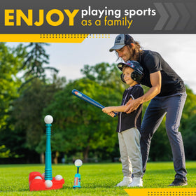 Tomleon versatile indoor-outdoor play setup for early baseball learning
