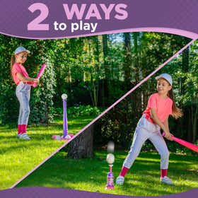 Tomleon T-Ball Stand includes a bat-and-tee setup for beginners.