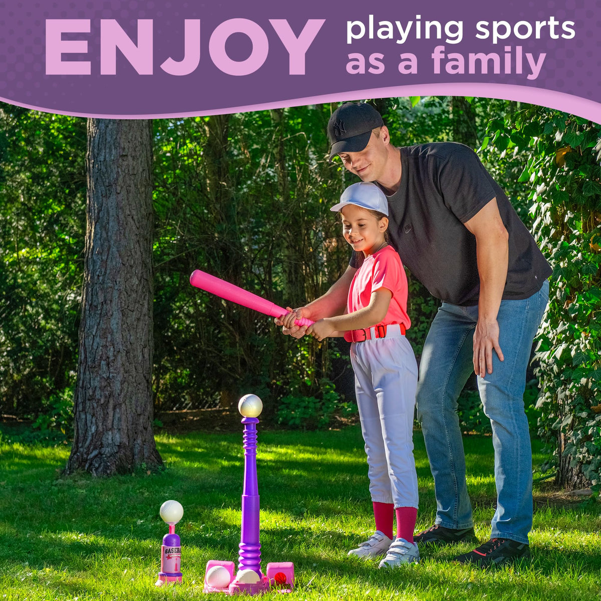 Tomleon T-Ball Stand uses non-toxic materials for safe play.