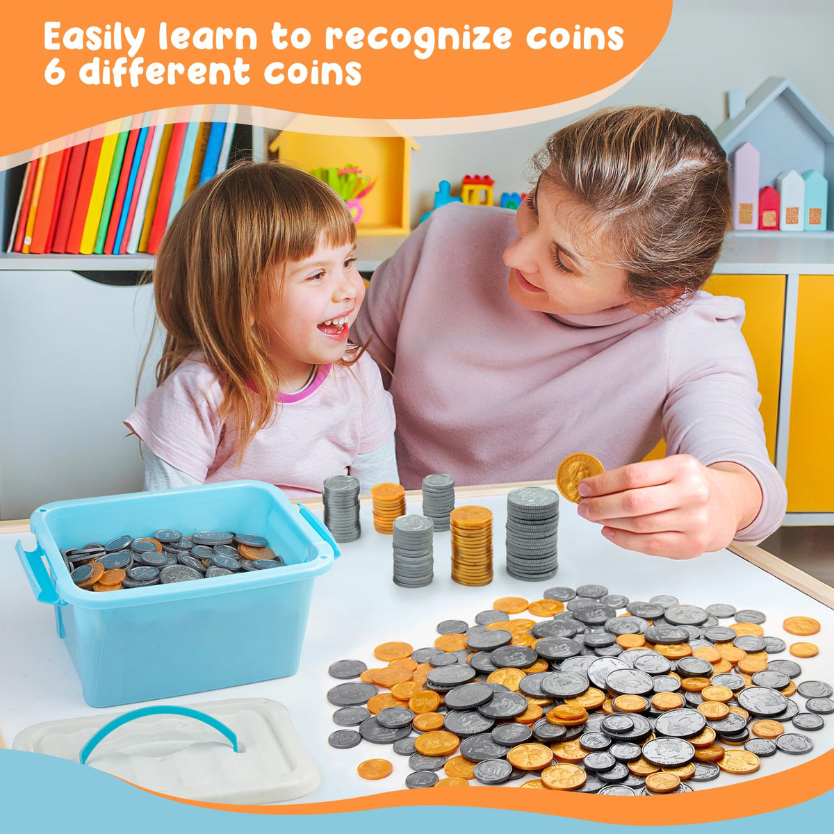 TOMMYHOME coins packaged in integrated boxes for classroom use