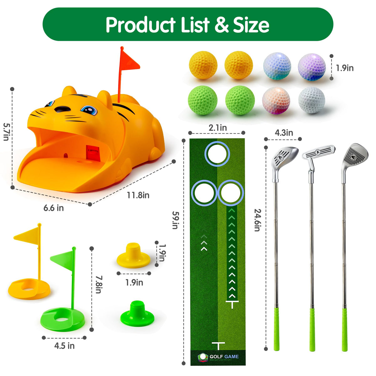 TommyHome gift-ready putting green for family-friendly play.