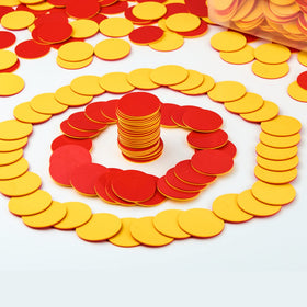 TOMMYHOME two-color counter red and yellow grouped for basic counting activities.
