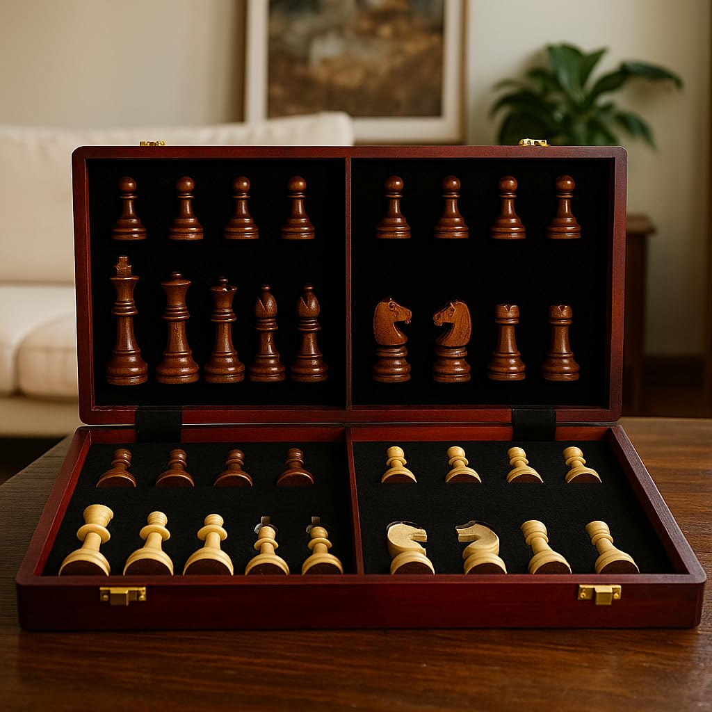 Tomost gift-ready chess set ideal for enthusiasts and collectors.