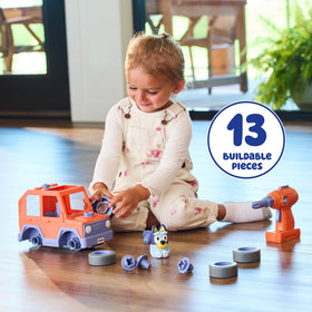 Bluey Car in motion across a play surface for active playtime.