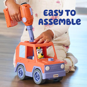 Wind-up motor visible in Bluey Car for quick movement.
