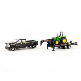 John Deere tractor graphics highlighting authentic farm equipment styling for kids