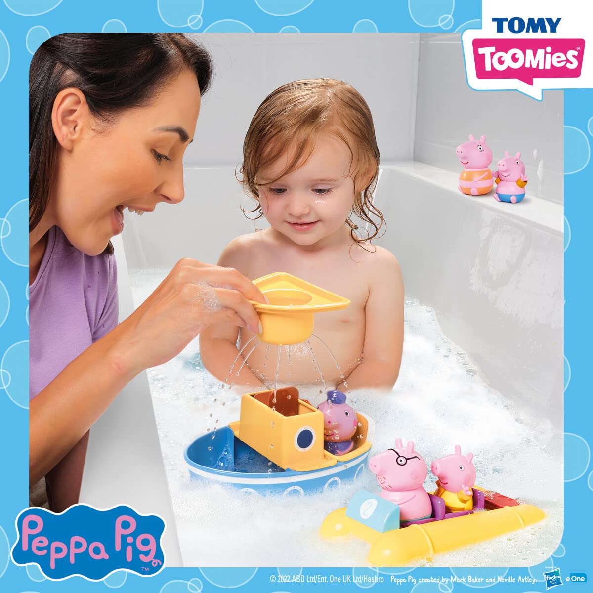 TOMY Grandpa Pig Splash & Pour Boat includes water pours and sprinkler features
