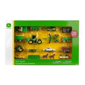 TOMY John Deere farm implement toy set for educational pretend farming