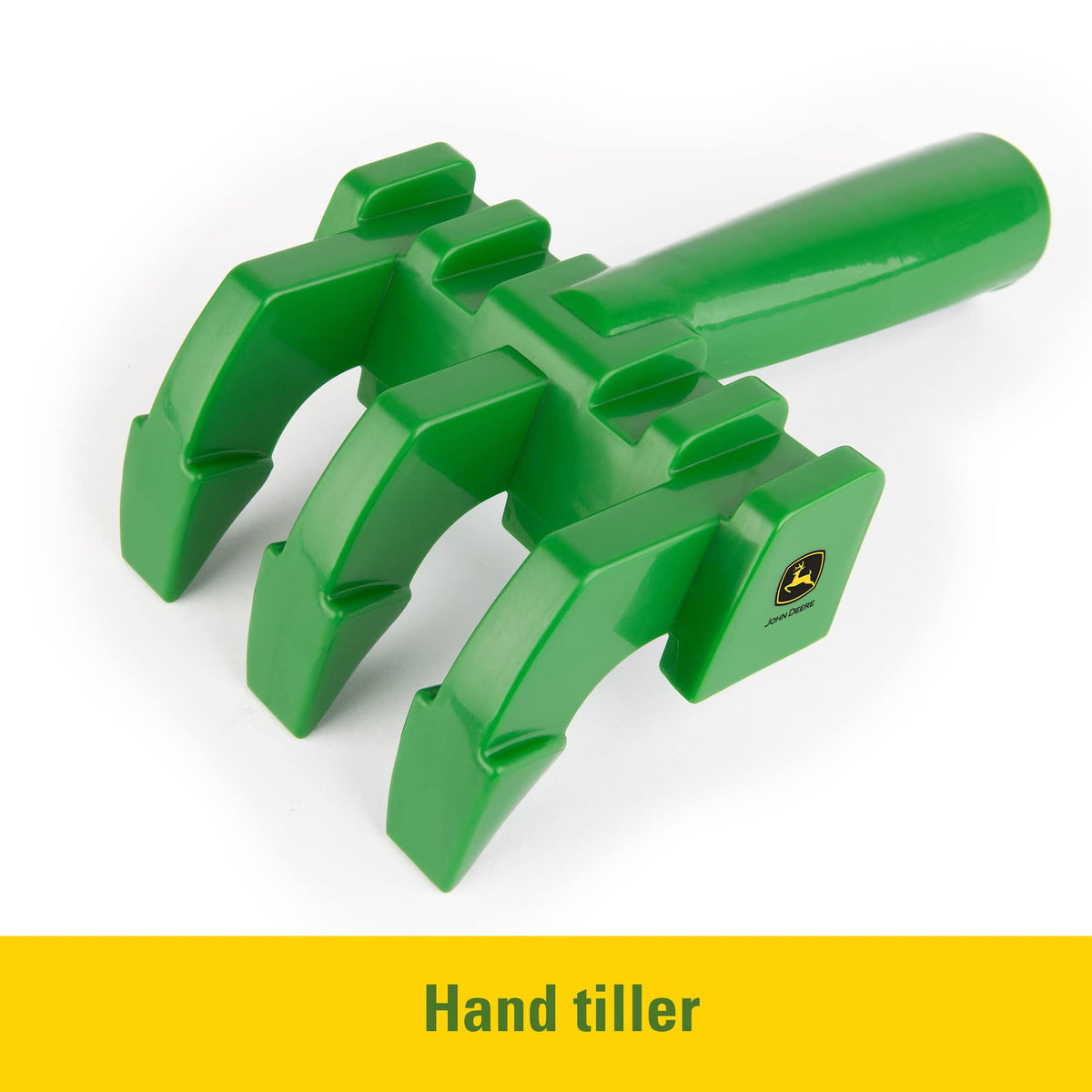 TOMY John Deere hand tiller tool for exploring buried sand treasures