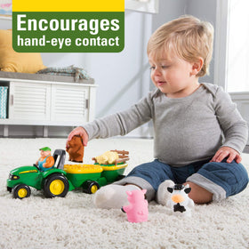 TOMY John Deere sheep figurine enhancing pretend farming play