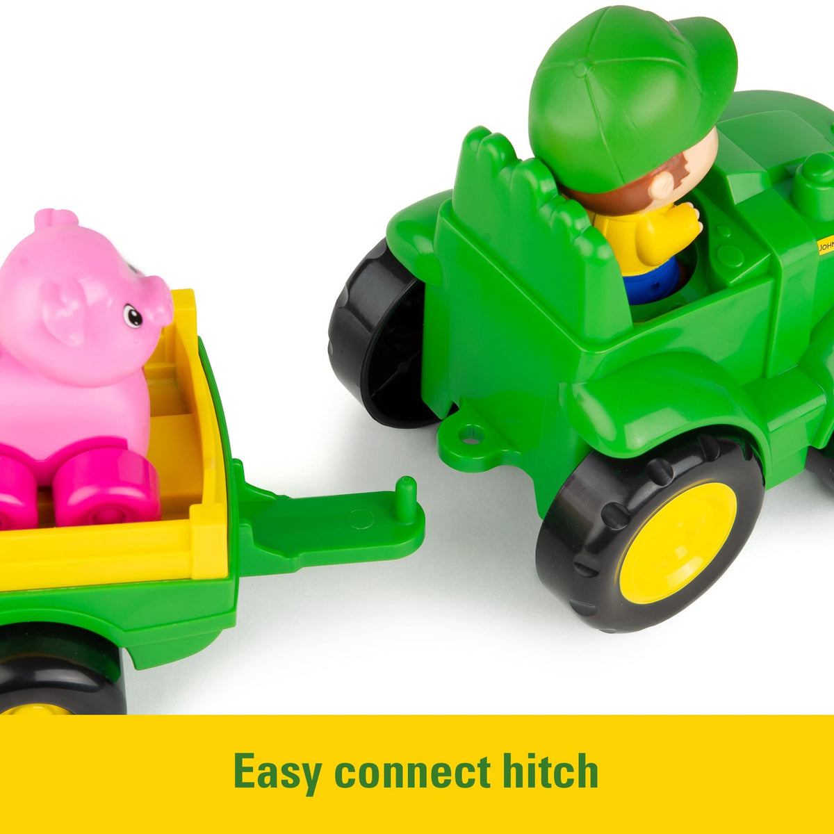TOMY John Deere music button—sing Old MacDonald and join in with sounds