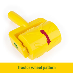 Scoop with sifter tool from TOMY John Deere sandbox set for digging and sifting